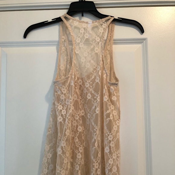 Lace Cream Racerback - Picture 3 of 3